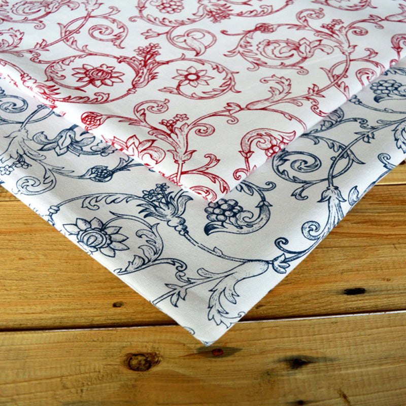 Table cloth - Blue swirl print, sizes available.