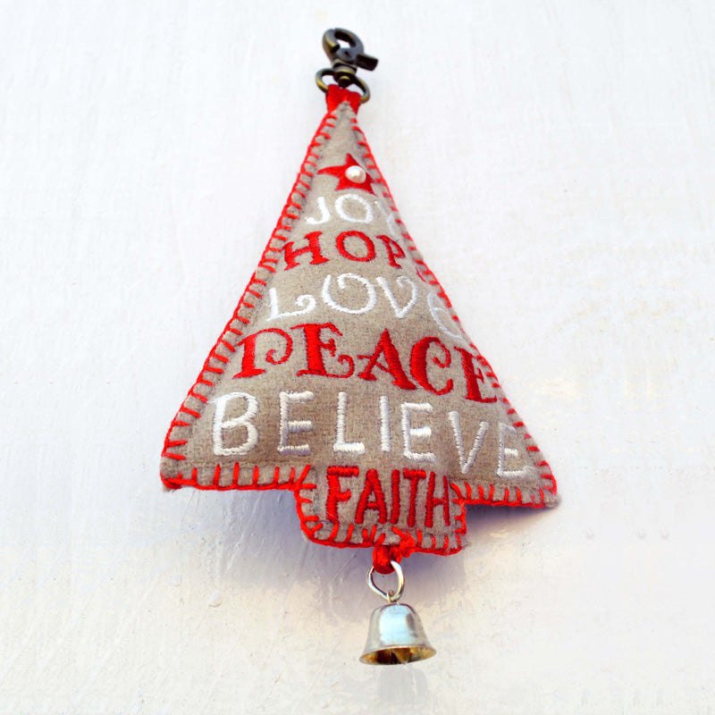 Christmas ornament, Christmas tree, handmade, holiday charm