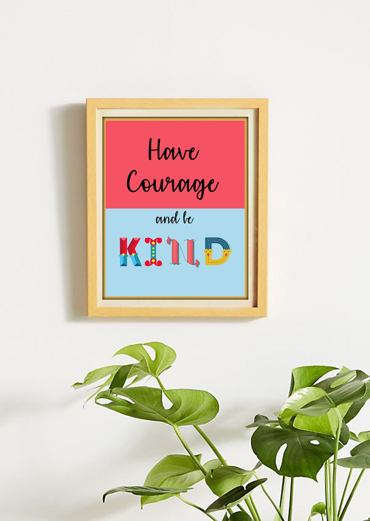 Wall art, digital print, quotes, laminated, 8X11 inches