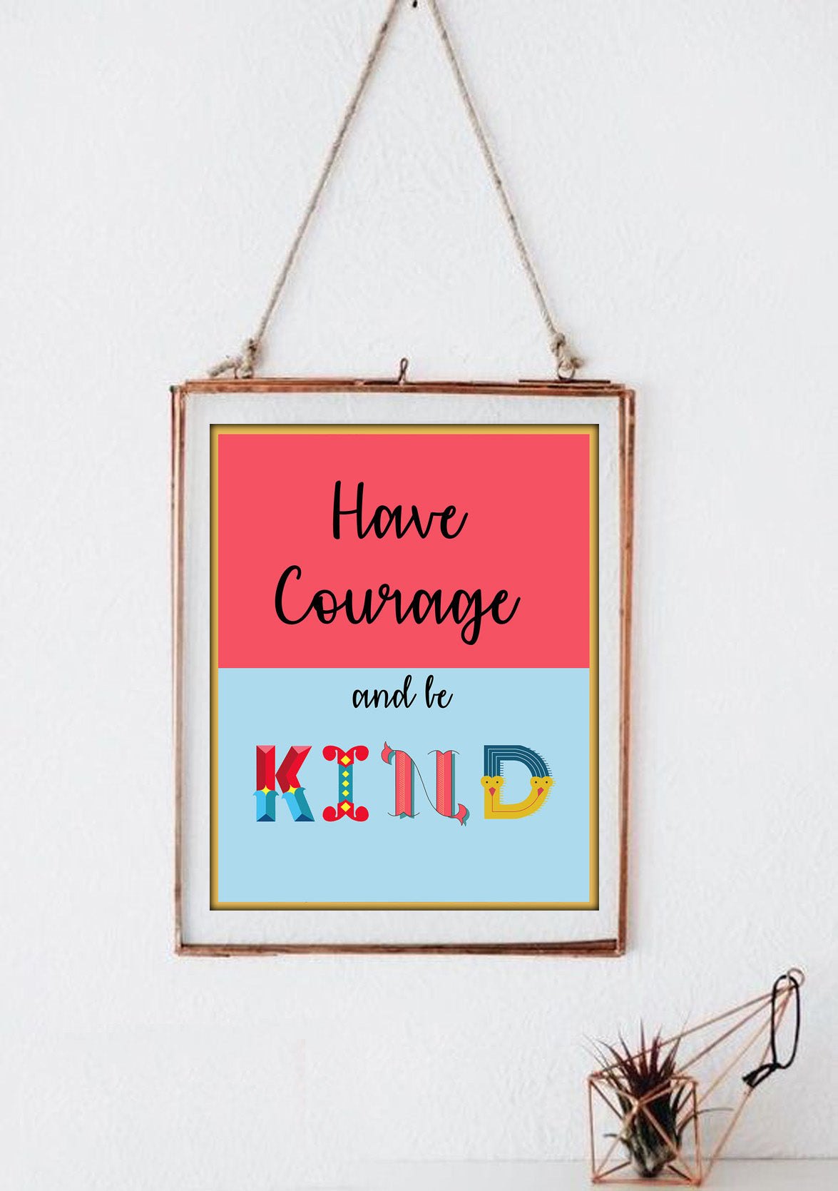Wall art, digital print, quotes, laminated, 8X11 inches