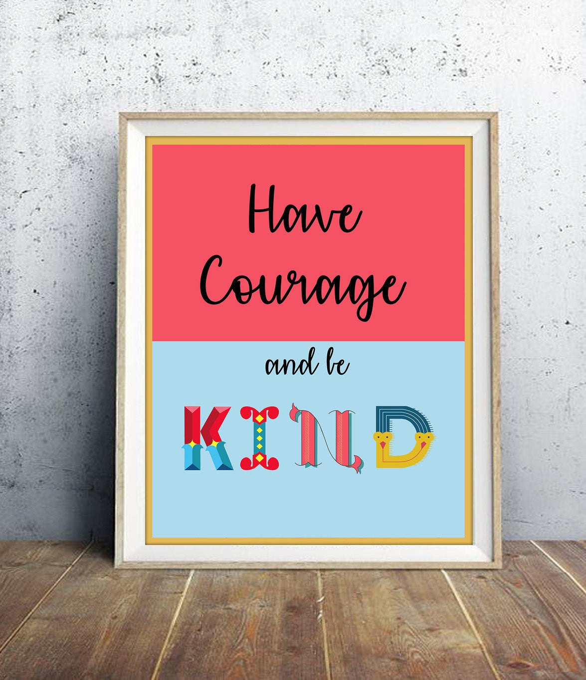 Wall art, digital print, quotes, laminated, 8X11 inches