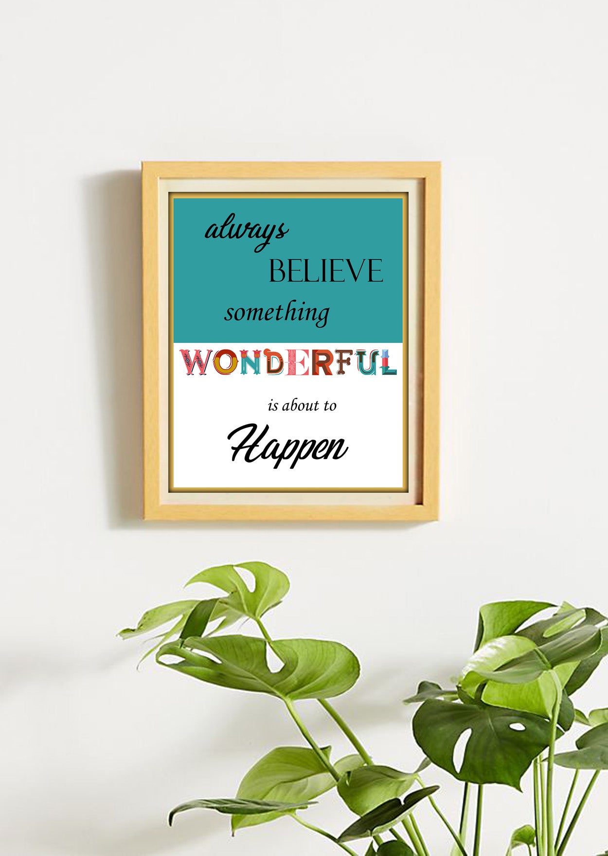 Wall art, digital print, quotes, laminated, 8X11 inches