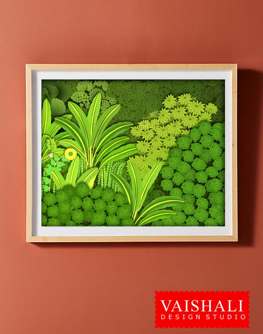 Wall art, jungalow, home decor, botanical print, 8X10 inches