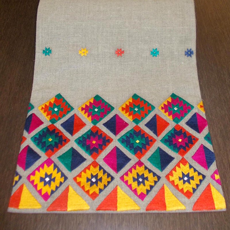 Folk- Kilim table runner - Diamond