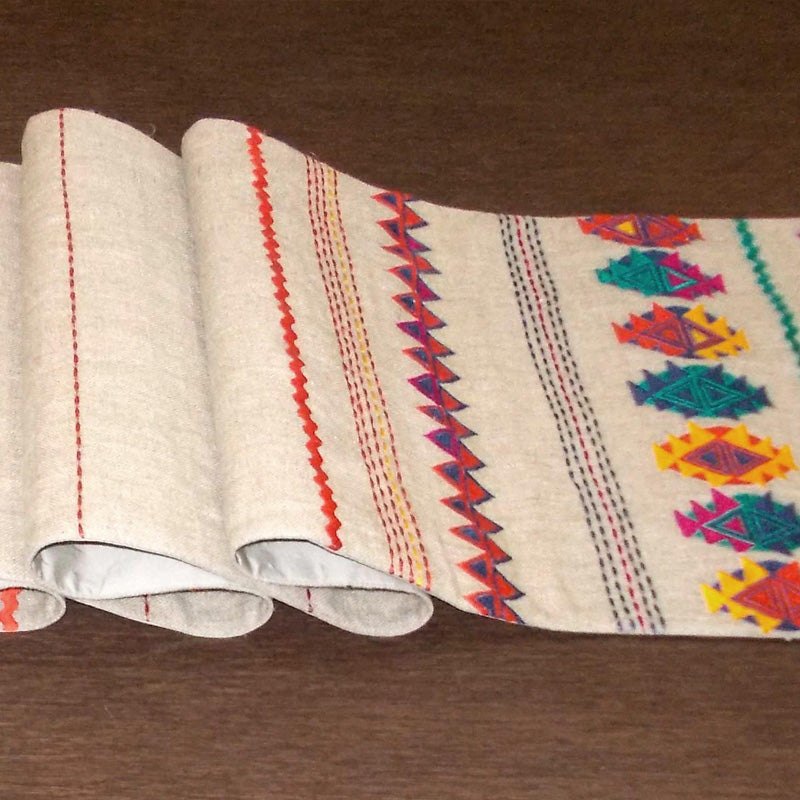 Folk- Kilim table runner -Aztec