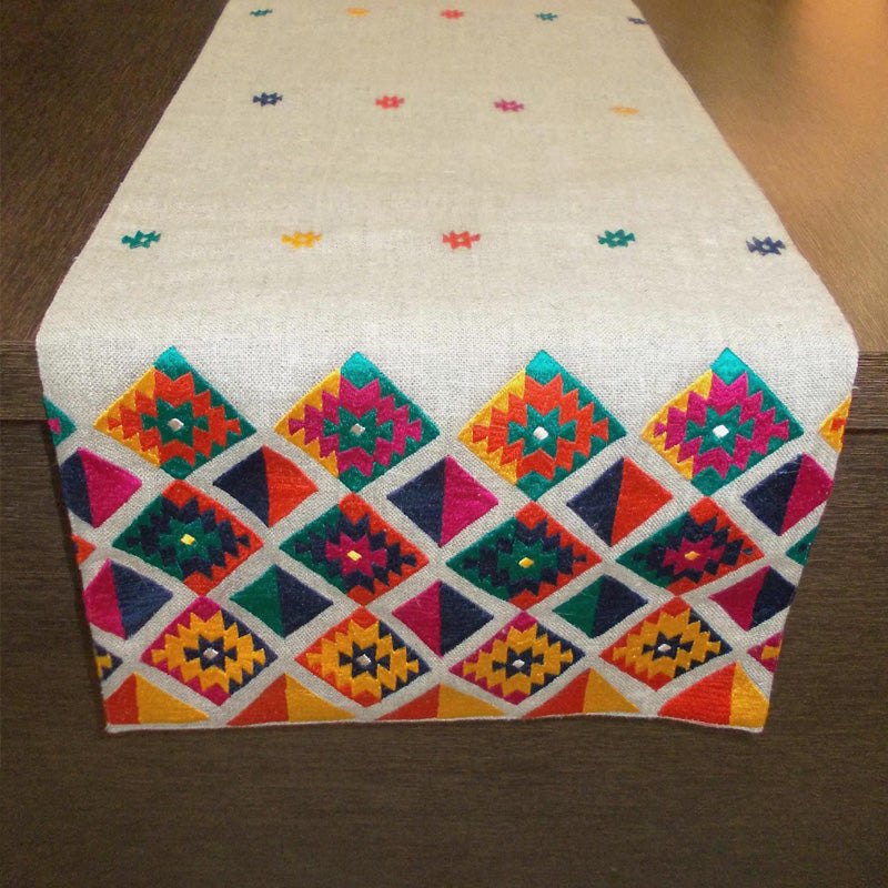 Folk- Kilim table runner - Diamond
