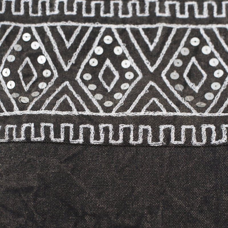 Chalkboard – Charcoal foldover clutch