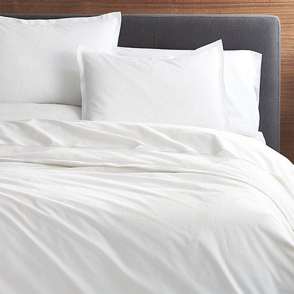 600TC Duvet cover, white luxury cotton satin