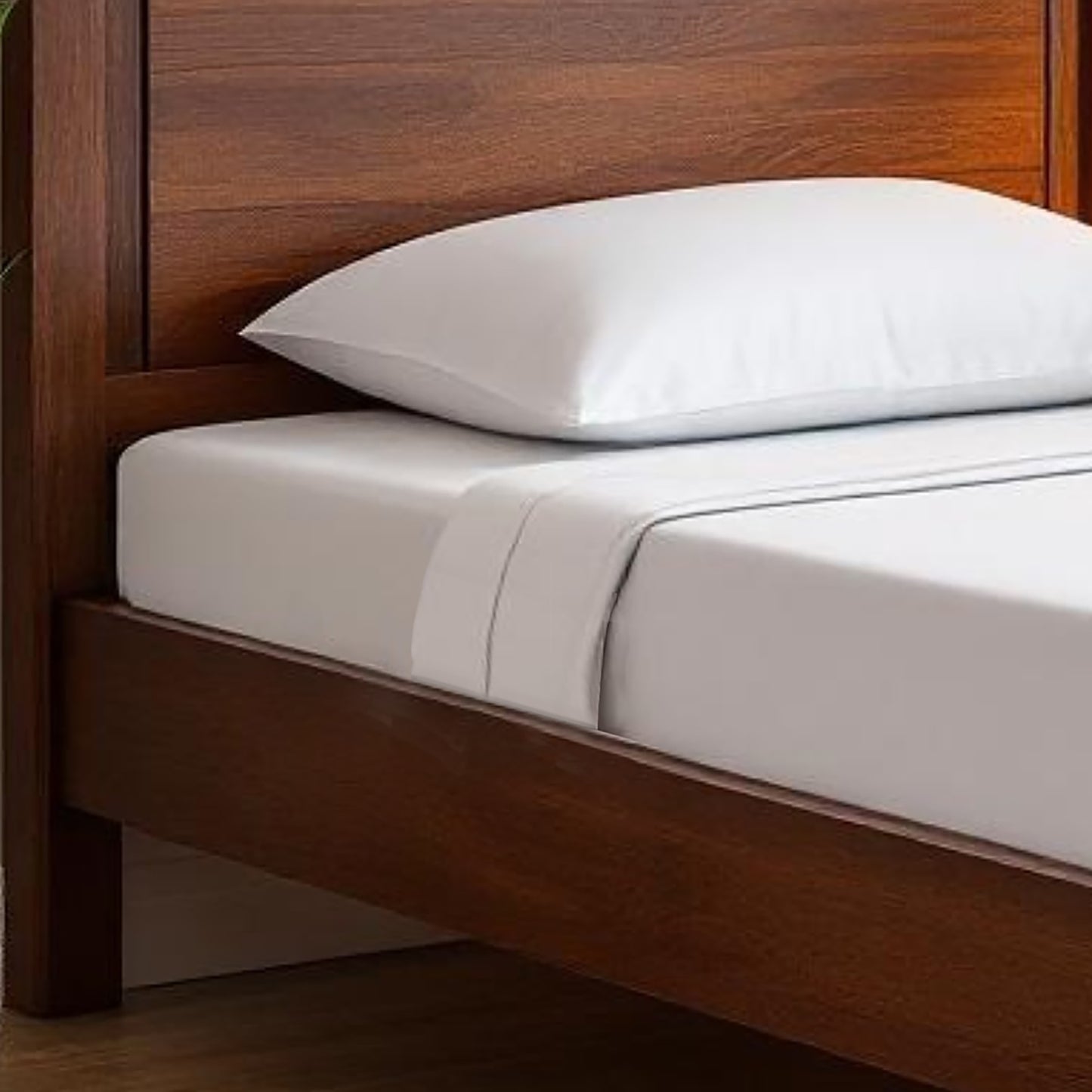 600TC flat sheet set, luxury cotton in white colour