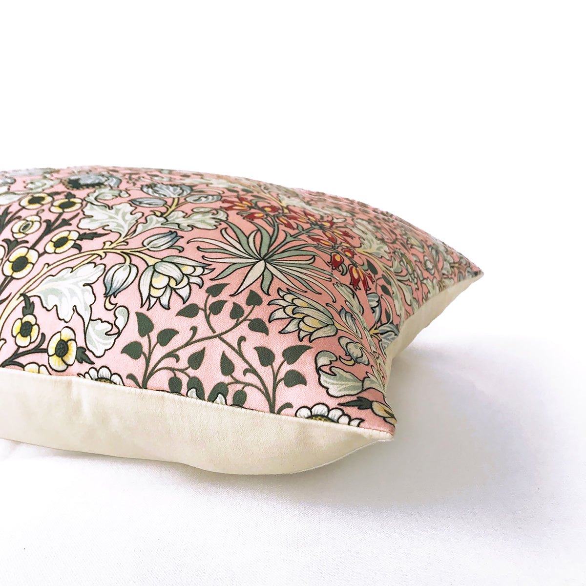 William Morris pillow cover, Old Rose Floral pattern, sizes available