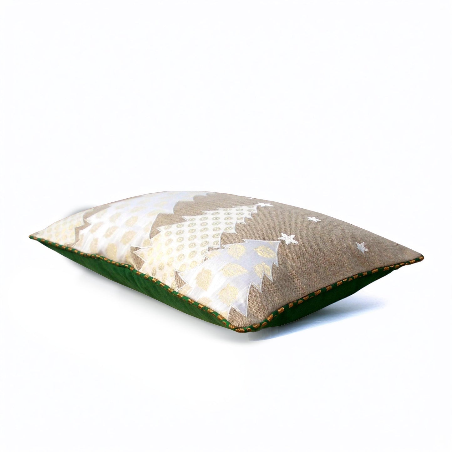 Christmas White Tree cushion cover,linen pillow cover - Vliving