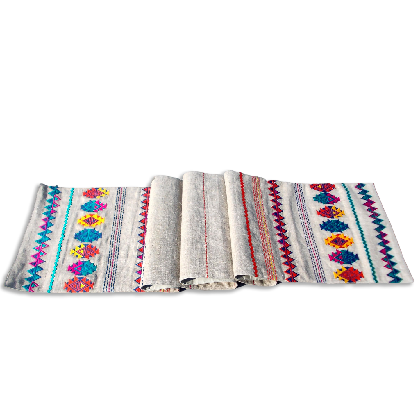 Folk- Kilim table runner -Aztec