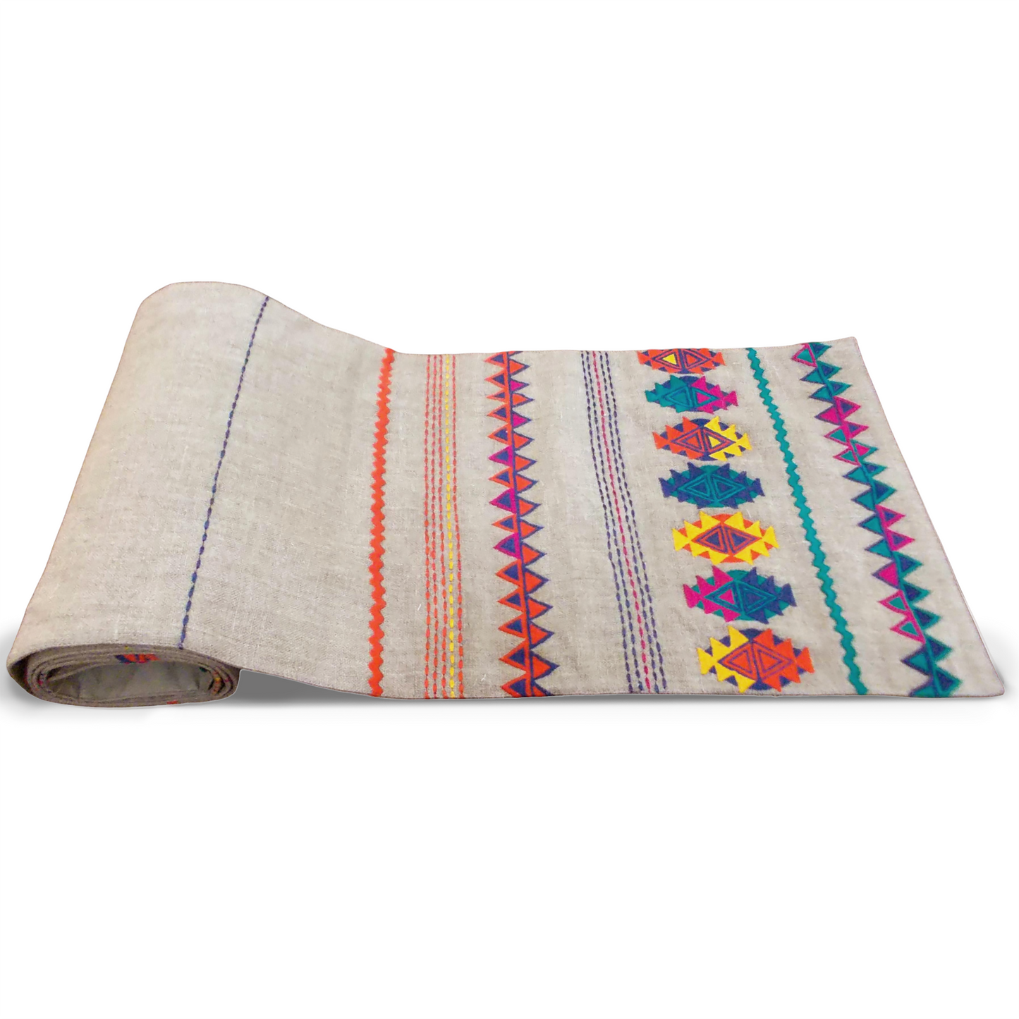 Folk- Kilim table runner -Aztec