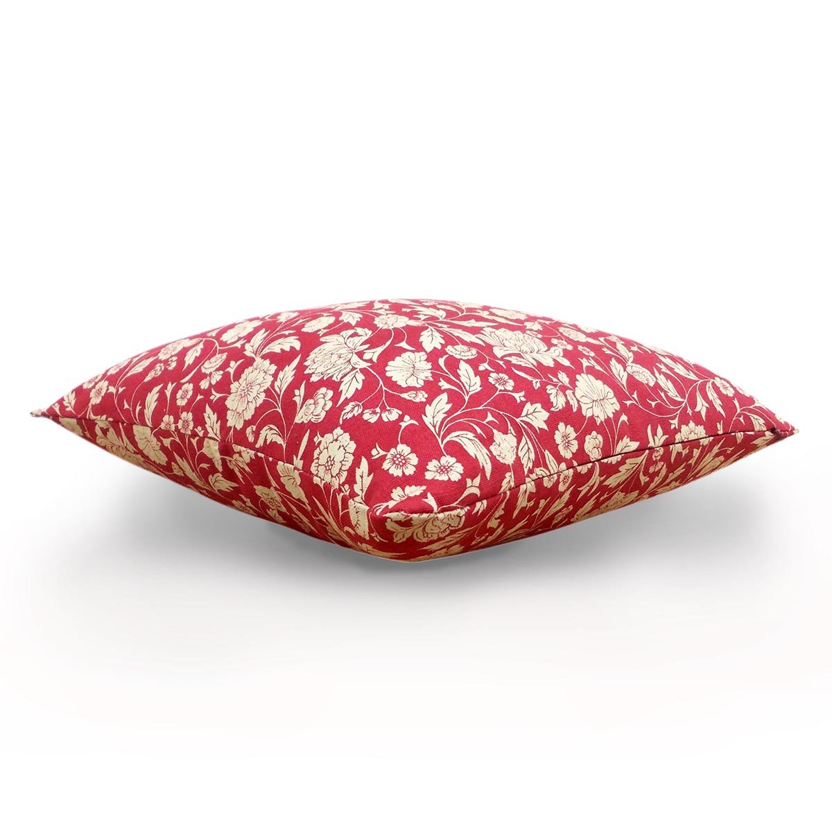 Marsala- Kalamkari cushion cover, Cotton pillow cover