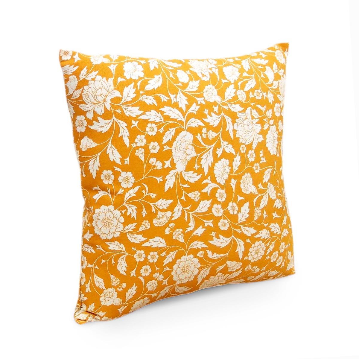 Yellow - Kalamkari cushion cover, Cotton pillow cover