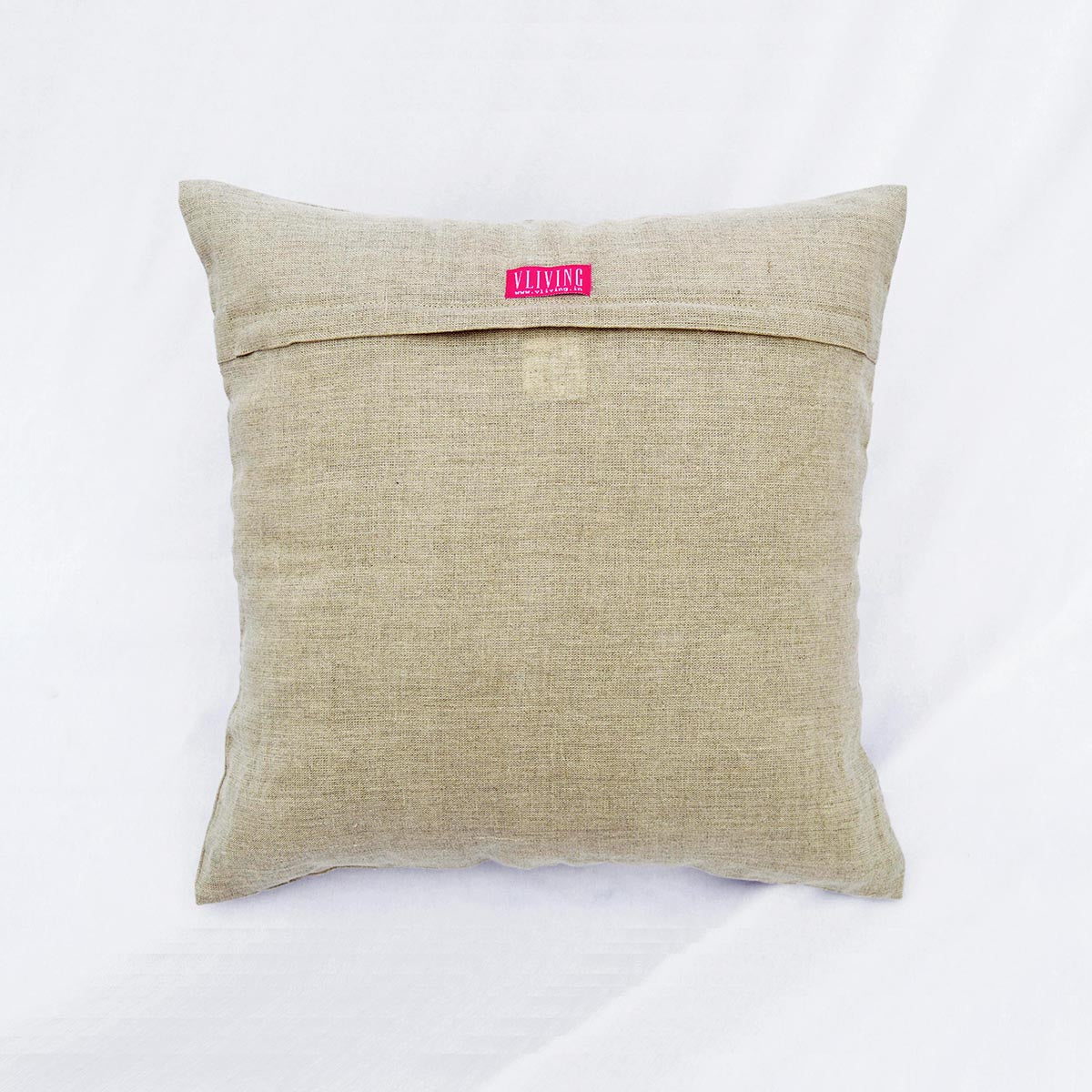 Mandala linen pillow cover, embroidered pillow case, tribal, indian craft pillow, ethnic, 16"X16"
