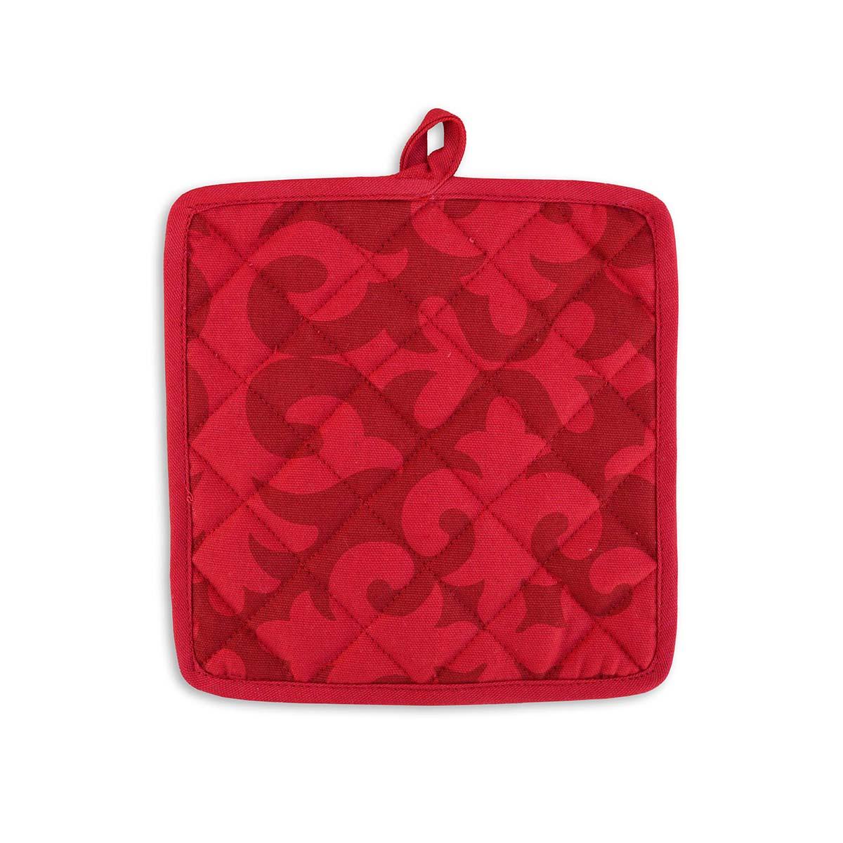 SHYRDAK Red color Pot holder and Glove, moroccan print, cotton kitchen accessories
