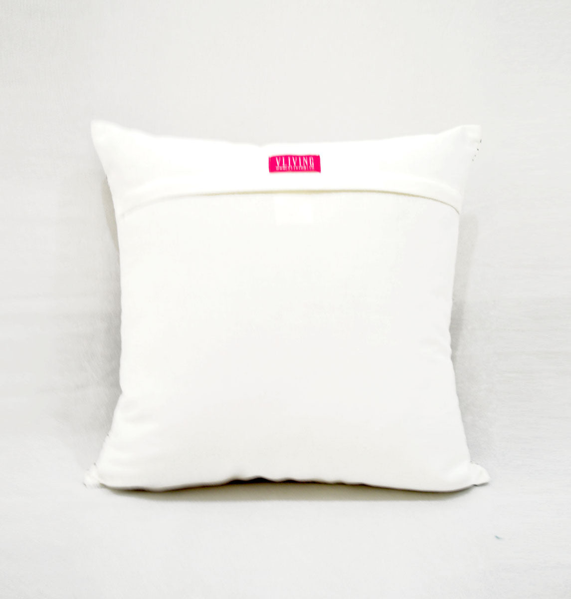 Pichwai - Tropical palm print, black and white, square pillow cover