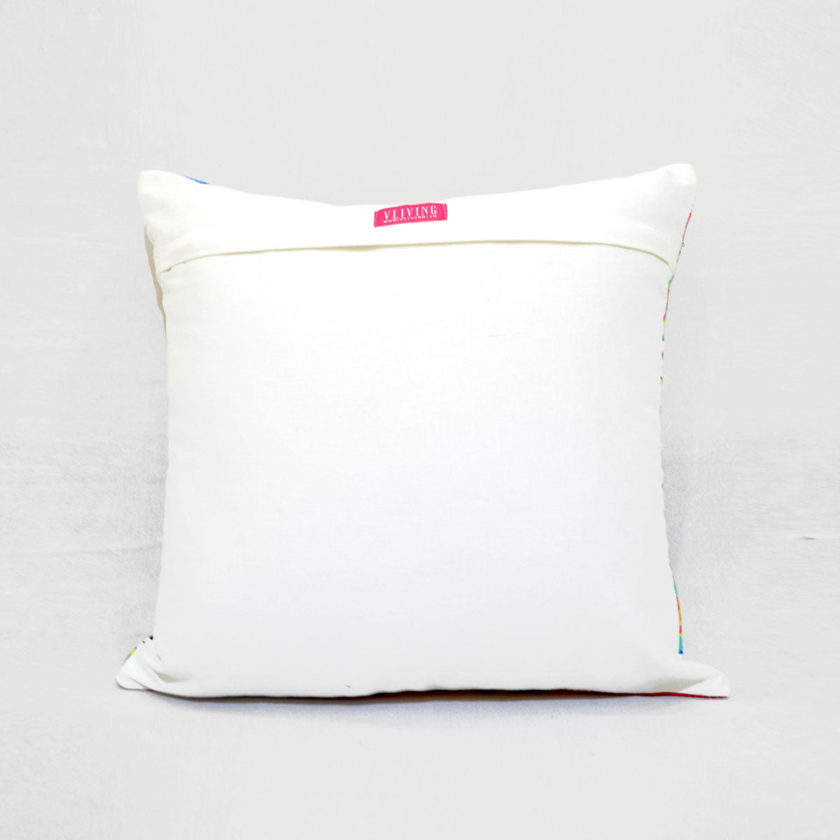 Truck art - multicolour floral print square pillow cover