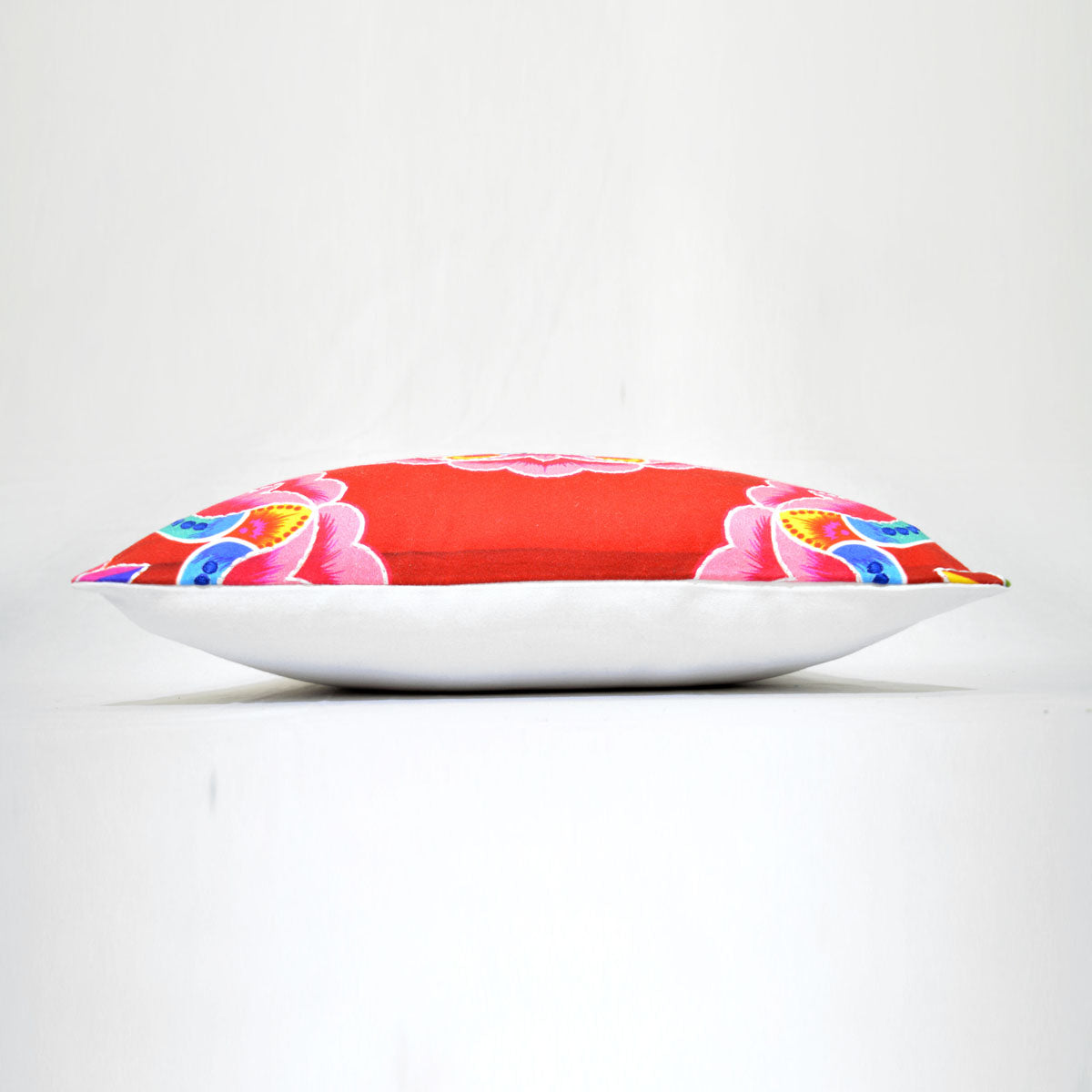 Truck art - multicolour floral print square pillow cover
