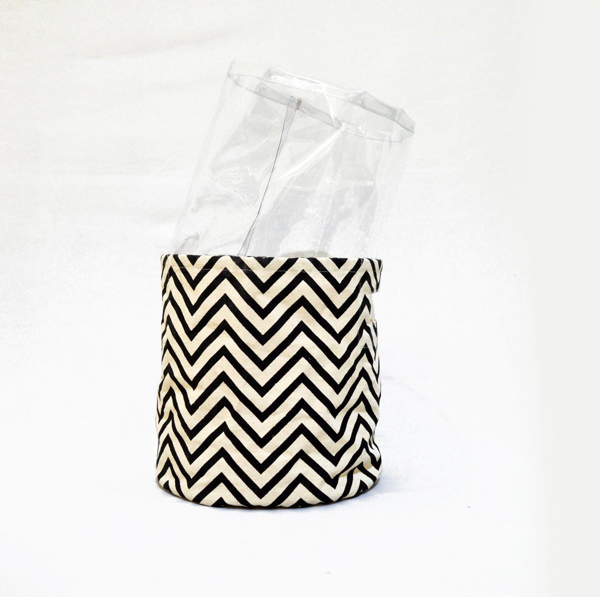 Plastic or PVC lining basket for fabric basket, waterproof basket protector
