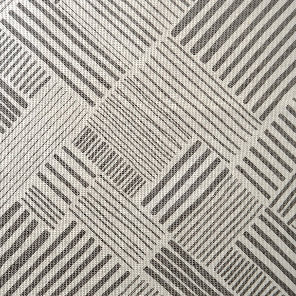 Grey Stripe print fabric, 100% cotton duck, fabric by the metre