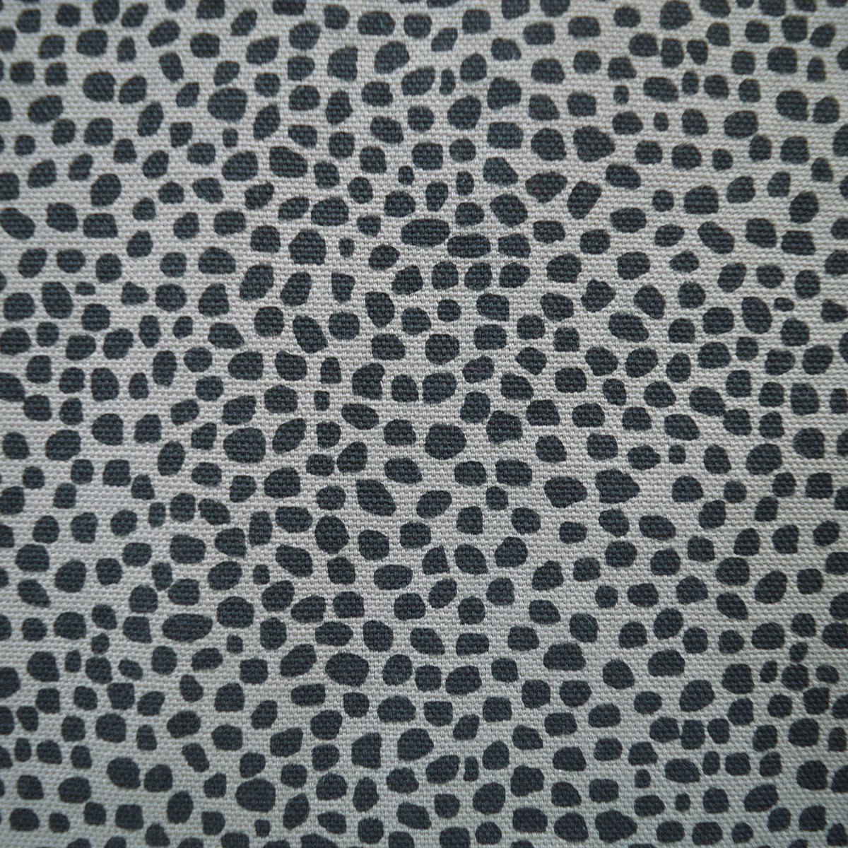 Grey dot print fabric, 100% cotton duck, fabric by the metre