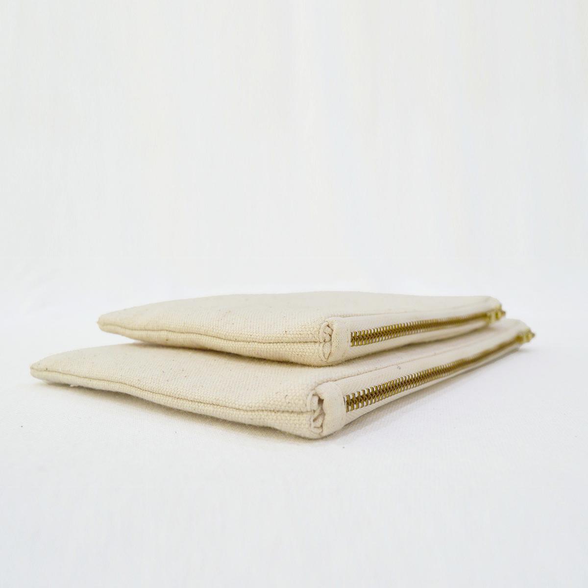 Home Essentials - Set of 2 flat nesting pouches, fabric options available.