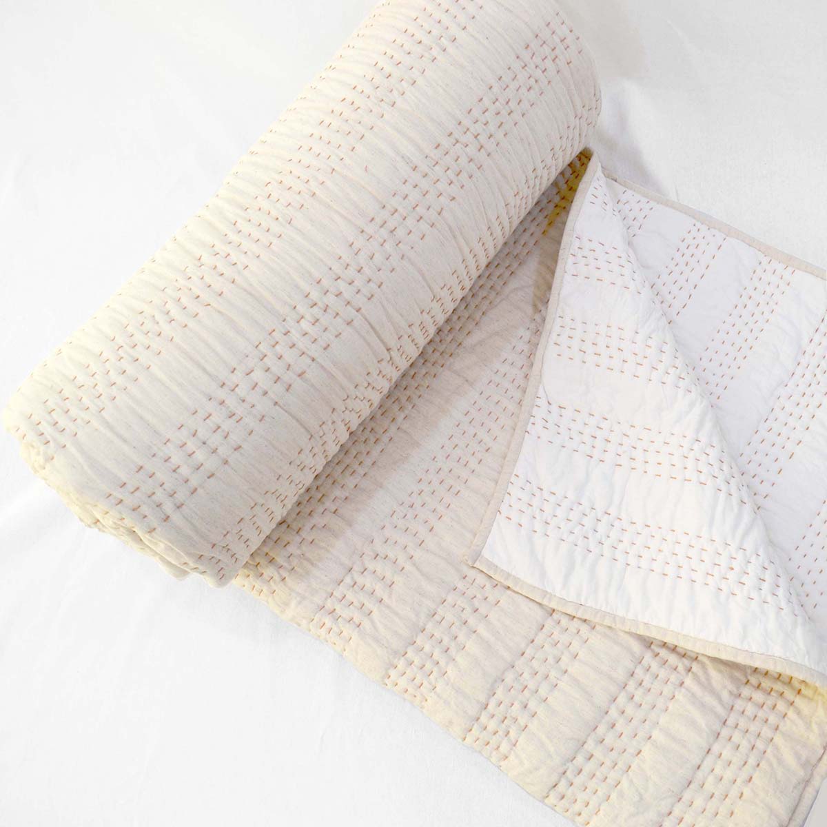 BEIGE Linen Quilted - sets, quilts and pillow cases, Sizes available