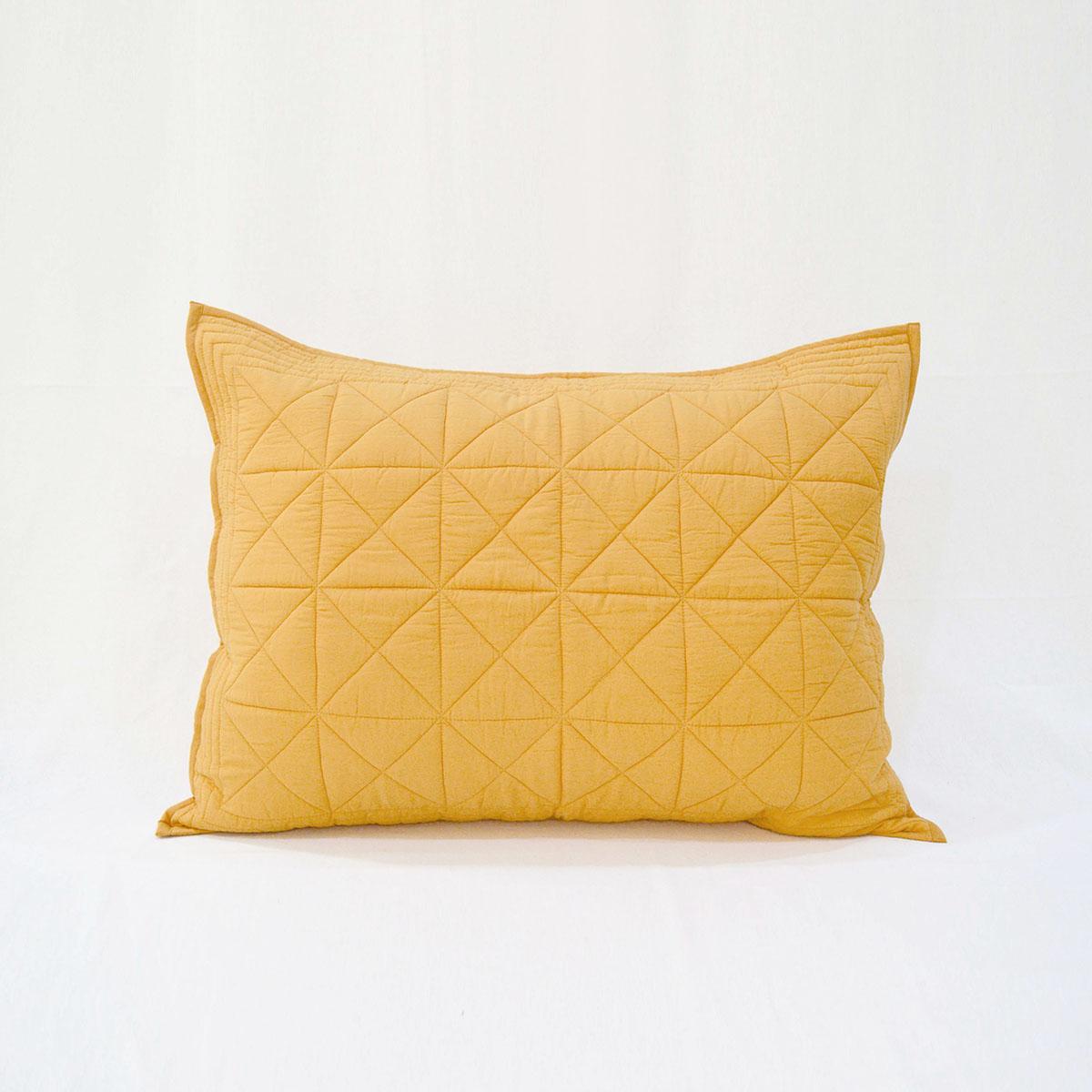 MUSTARD cotton Quilted bed set, Sizes available