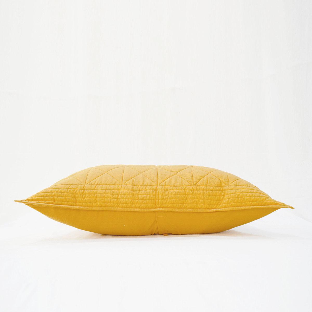 MUSTARD cotton Quilted bed set, Sizes available