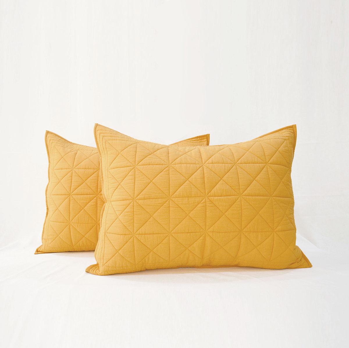 MUSTARD cotton Quilted - sets, quilts and pillow cases, Sizes available