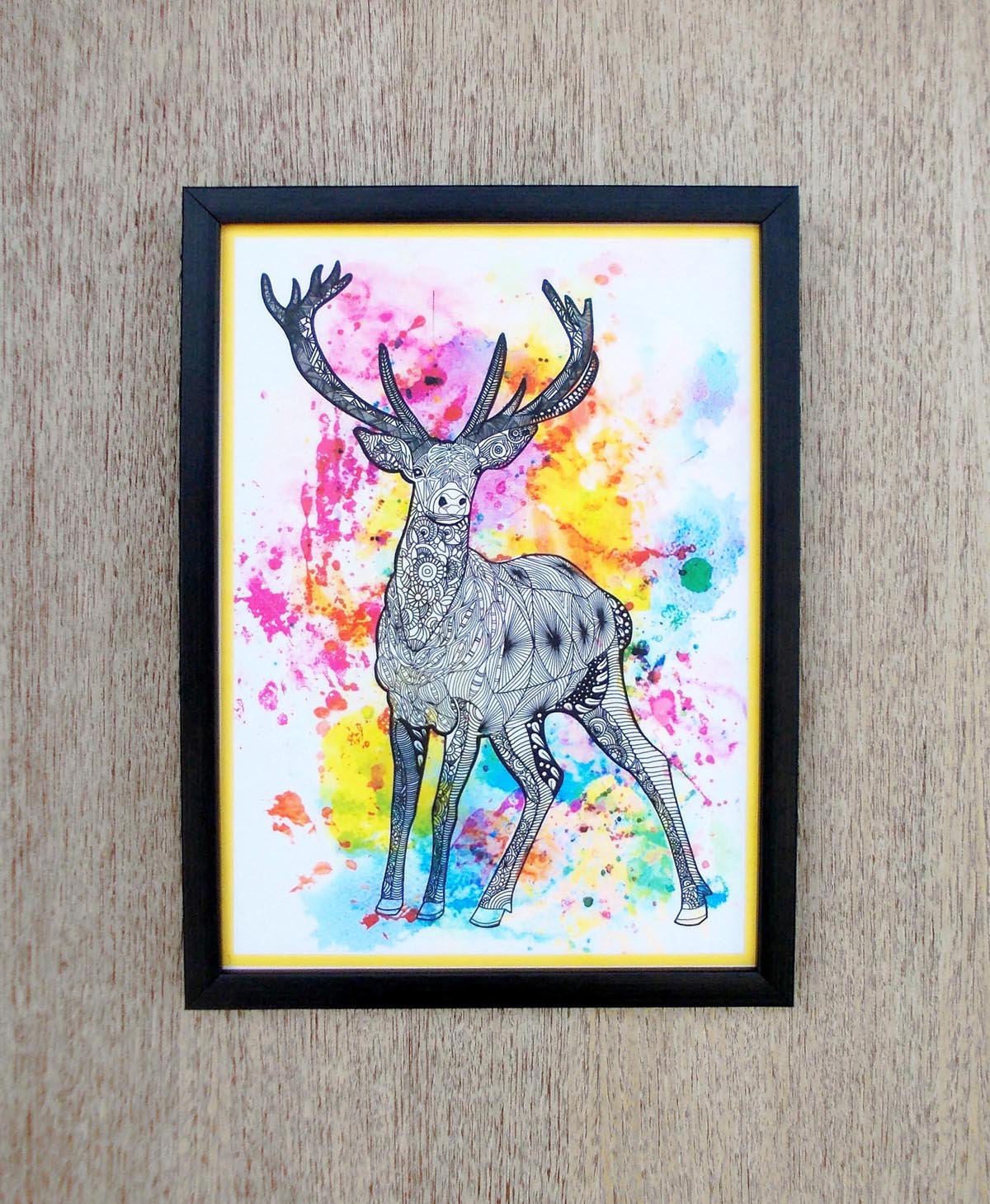 Deer - Doodle Wall Art