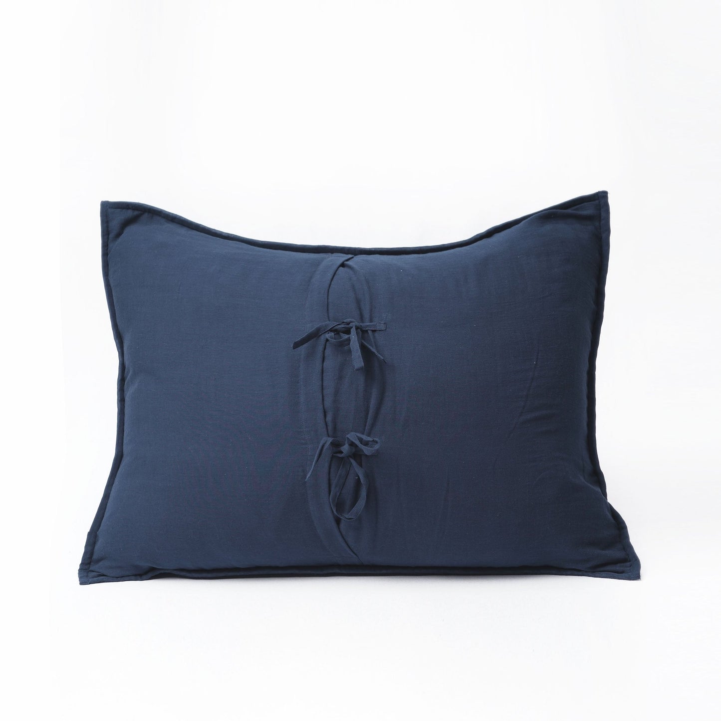 Indigo Kantha pillow shams - hand quilted 4 layer muslin gauze, sizes available