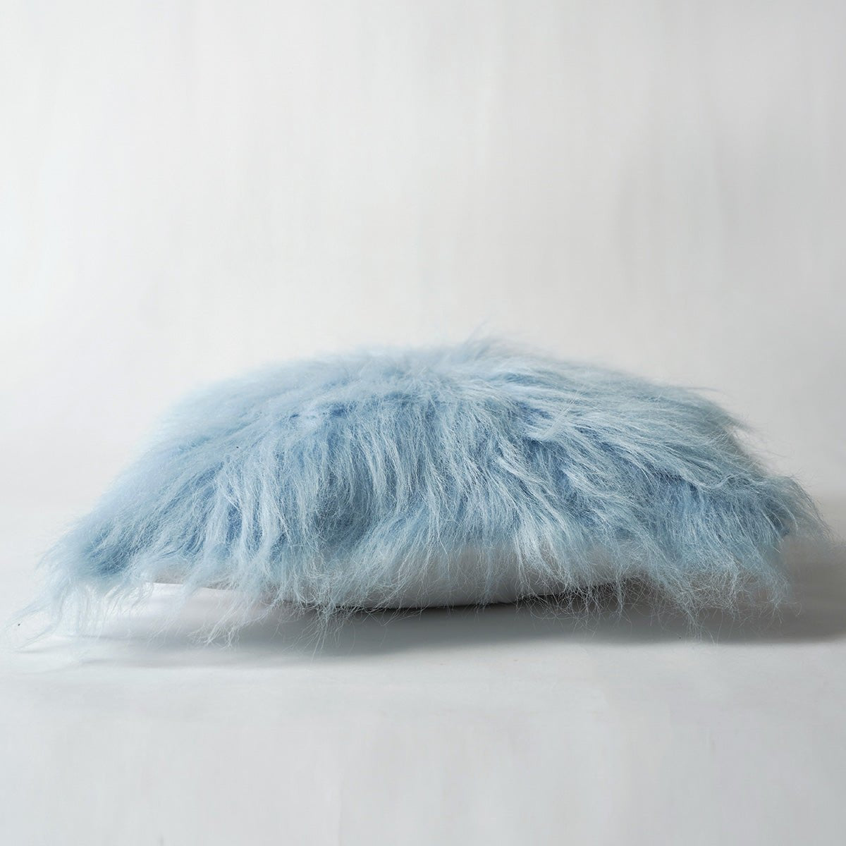 Faux Fur Blue Throw Pillow Cover, sizes available