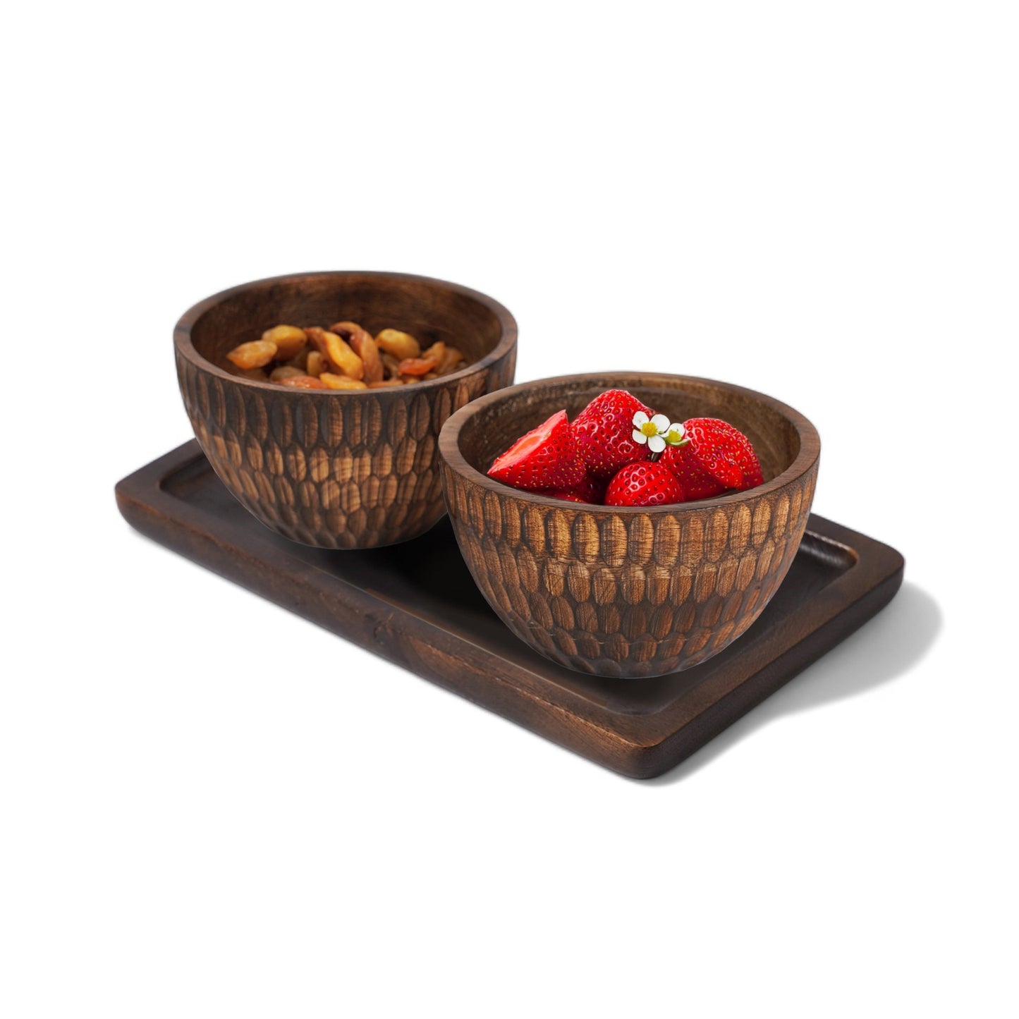 Tribal Carved Wooden bowl, tribal, 5X3 inches