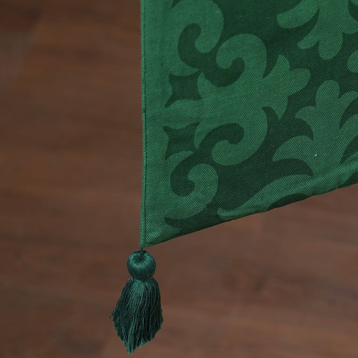 Tropical Green table runner, moroccan print in 100% cotton, sizes available