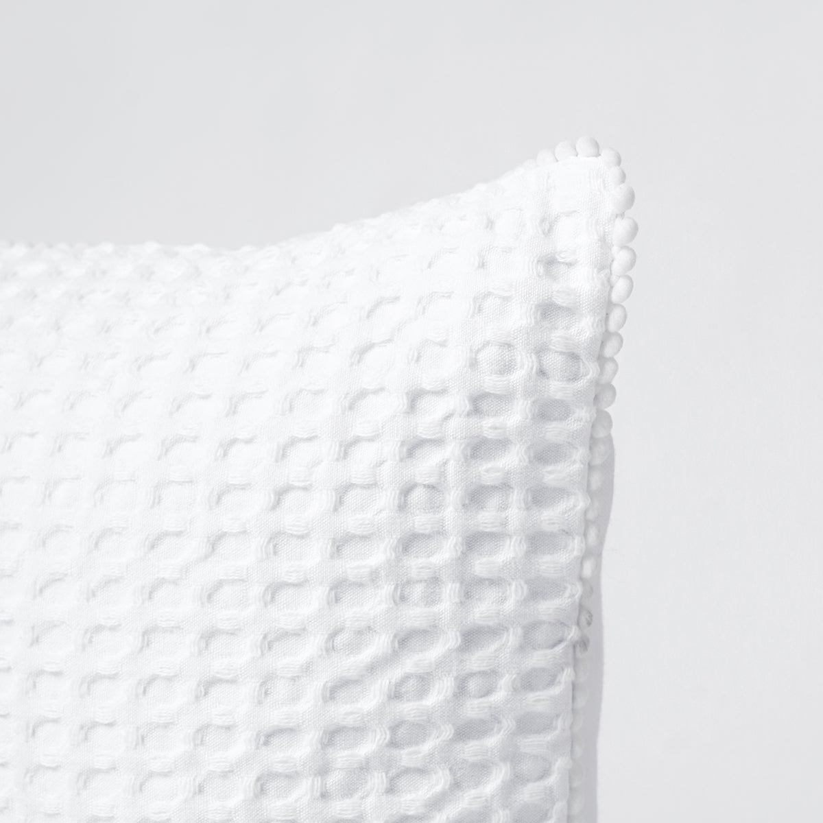 NATURAL - White Waffle Cushion cover and Pillow cases, sizes available