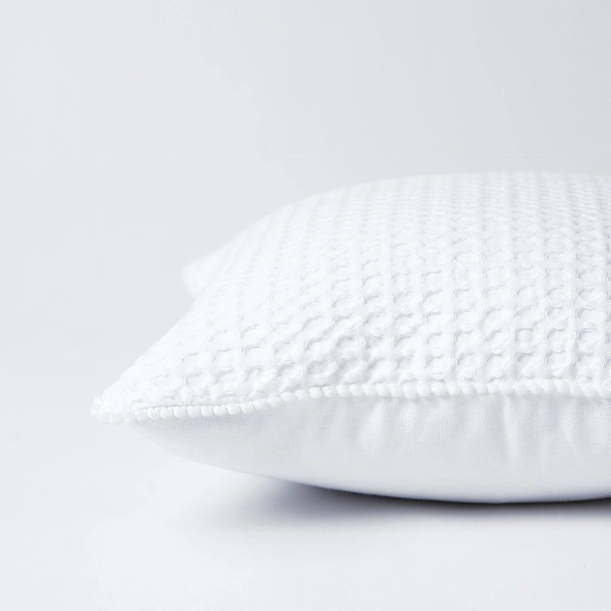 NATURAL - White Waffle Cushion cover and Pillow cases, sizes available