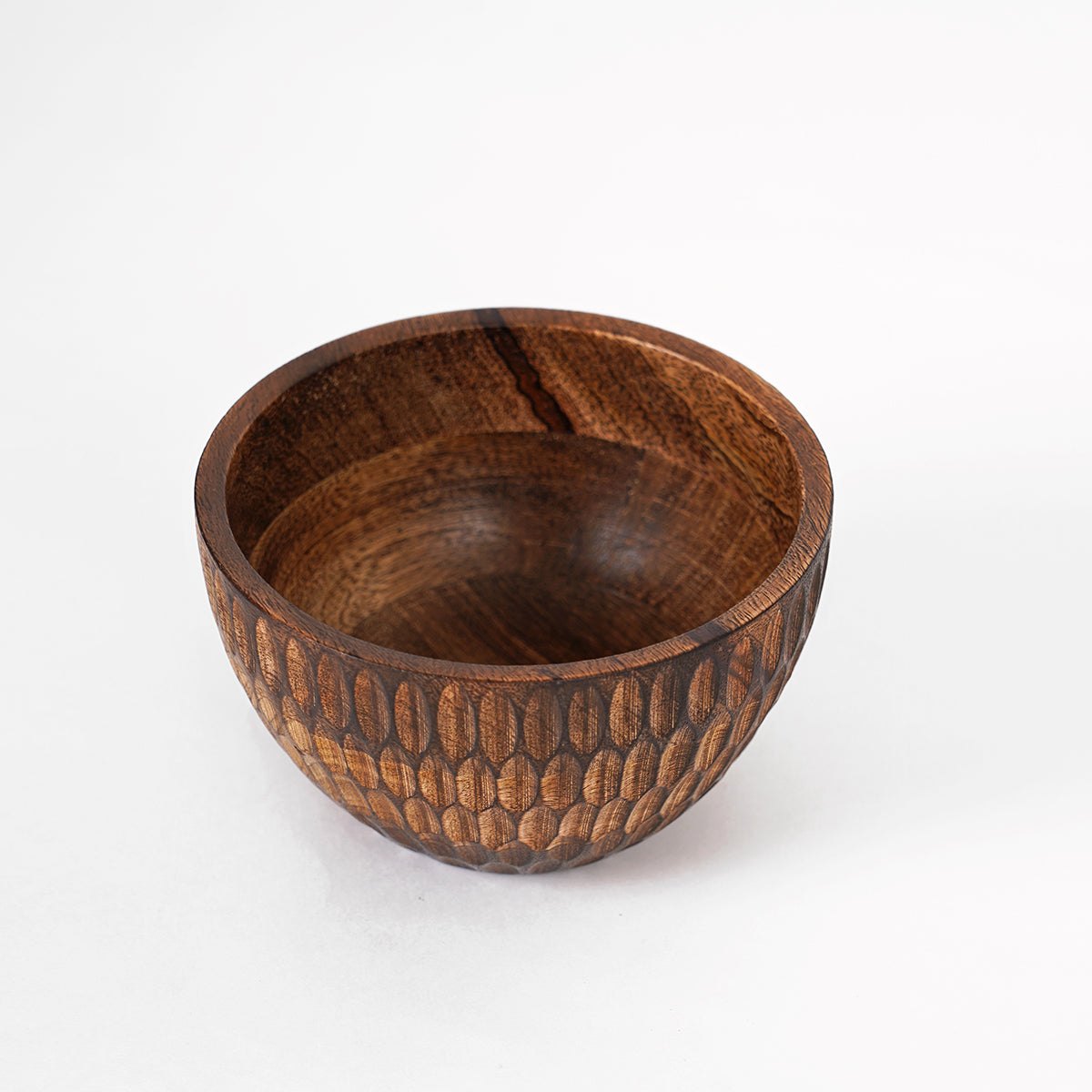 Tribal Carved Wooden bowl, tribal, 5X3 inches