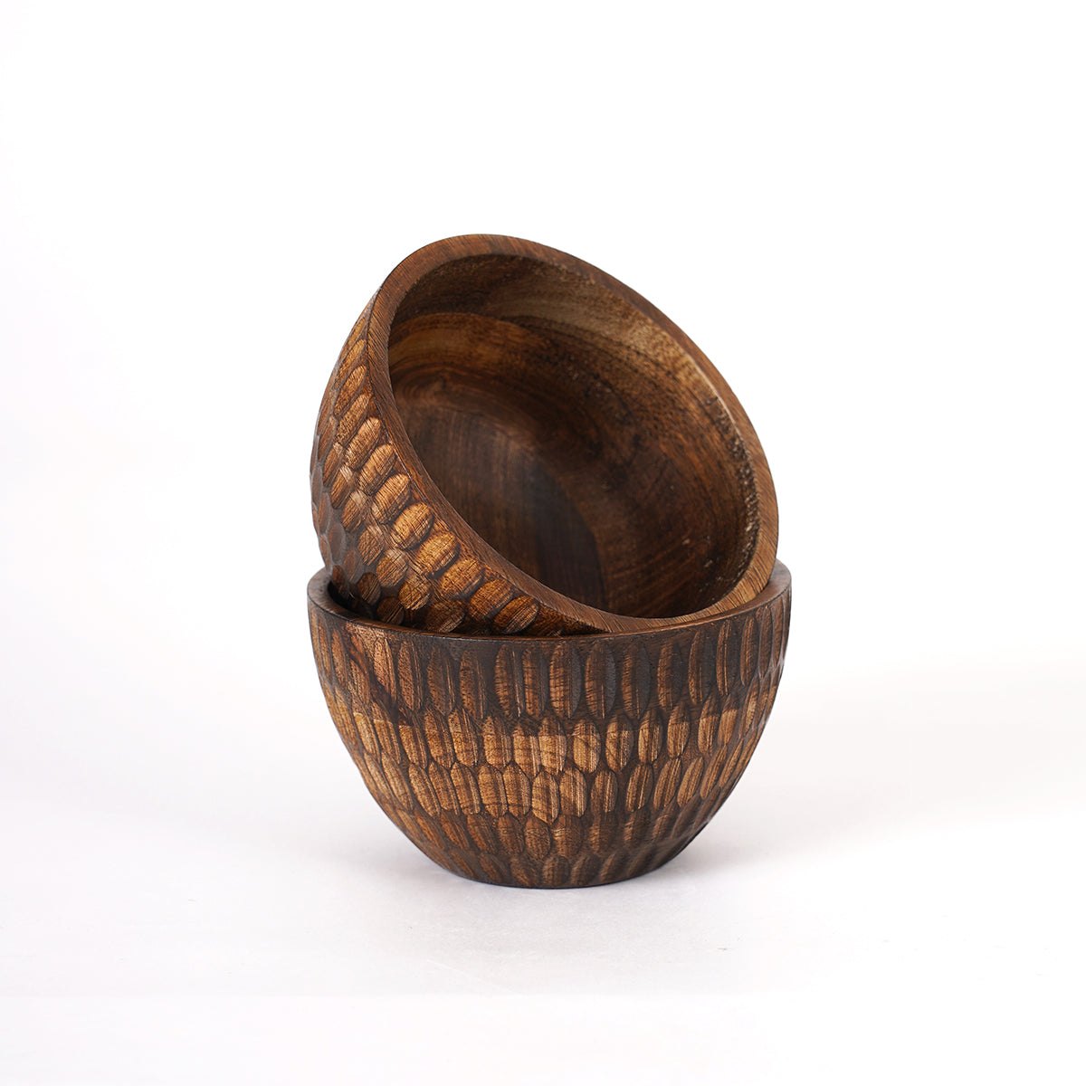 Tribal Carved Wooden bowl, tribal, 5X3 inches