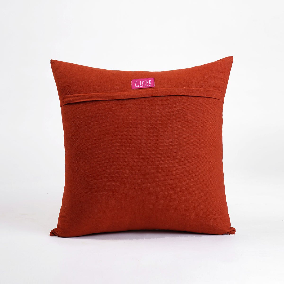 MODERN RETRO - Terracotta throw pillow cover, geometrical print, cotton pillow, sizes available.