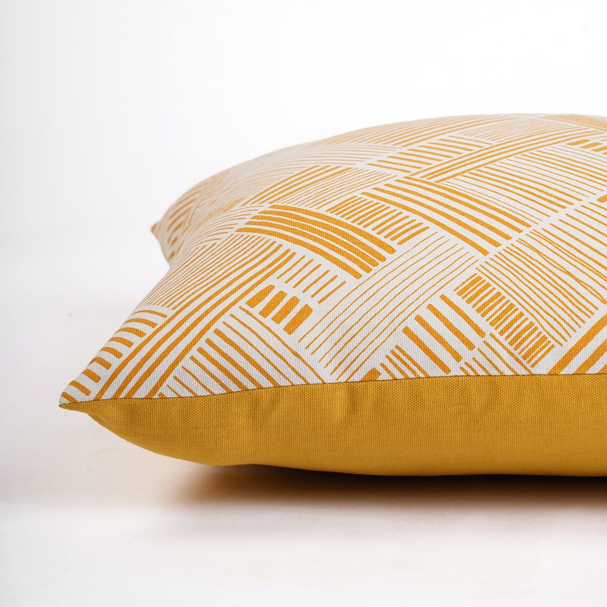 MODERN RETRO - Mustard Yellow throw pillow cover, geometrical print, cotton pillow, sizes available