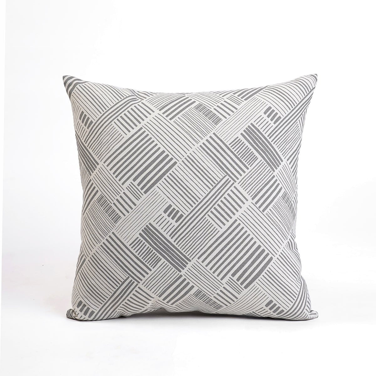 MODERN RETRO - Grey throw pillow cover, geometrical print, cotton pillow, sizes available