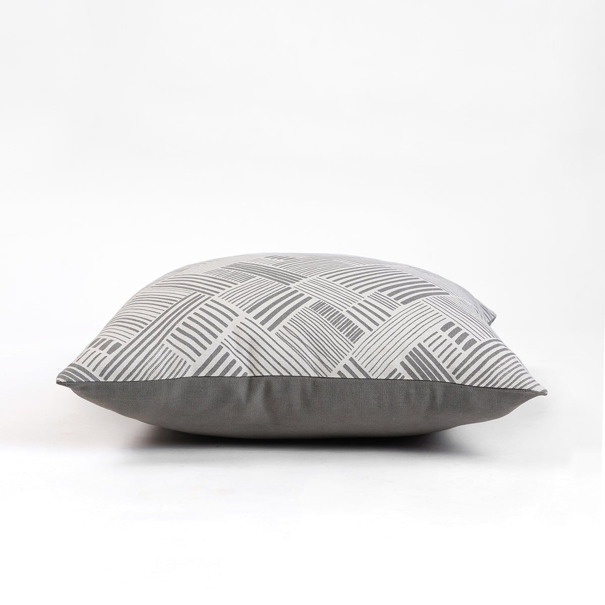 MODERN RETRO - Grey throw pillow cover, geometrical print, cotton pillow, sizes available