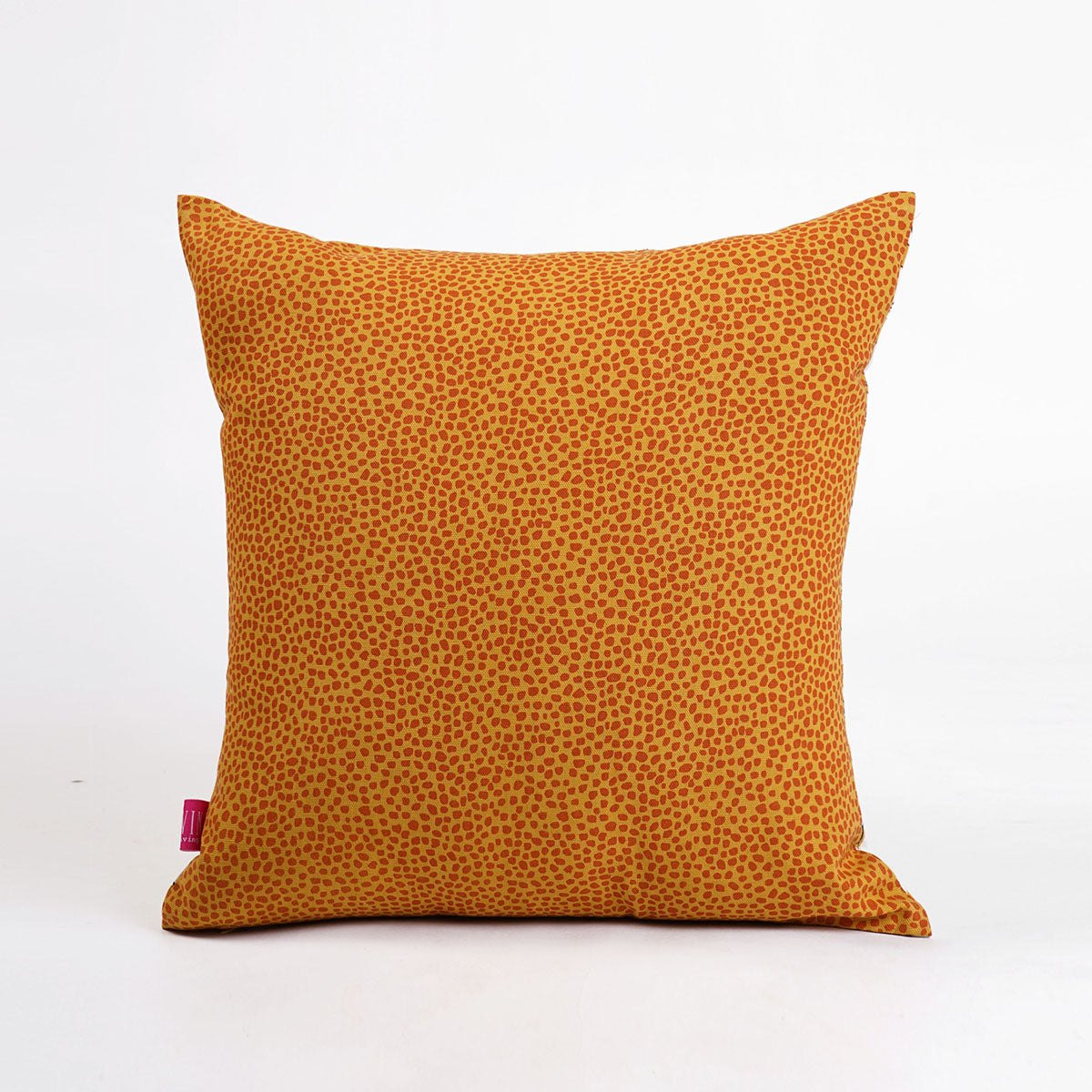 MODERN RETRO - Mustard Yellow reversible cotton throw pillow cover, leaf print, sizes available