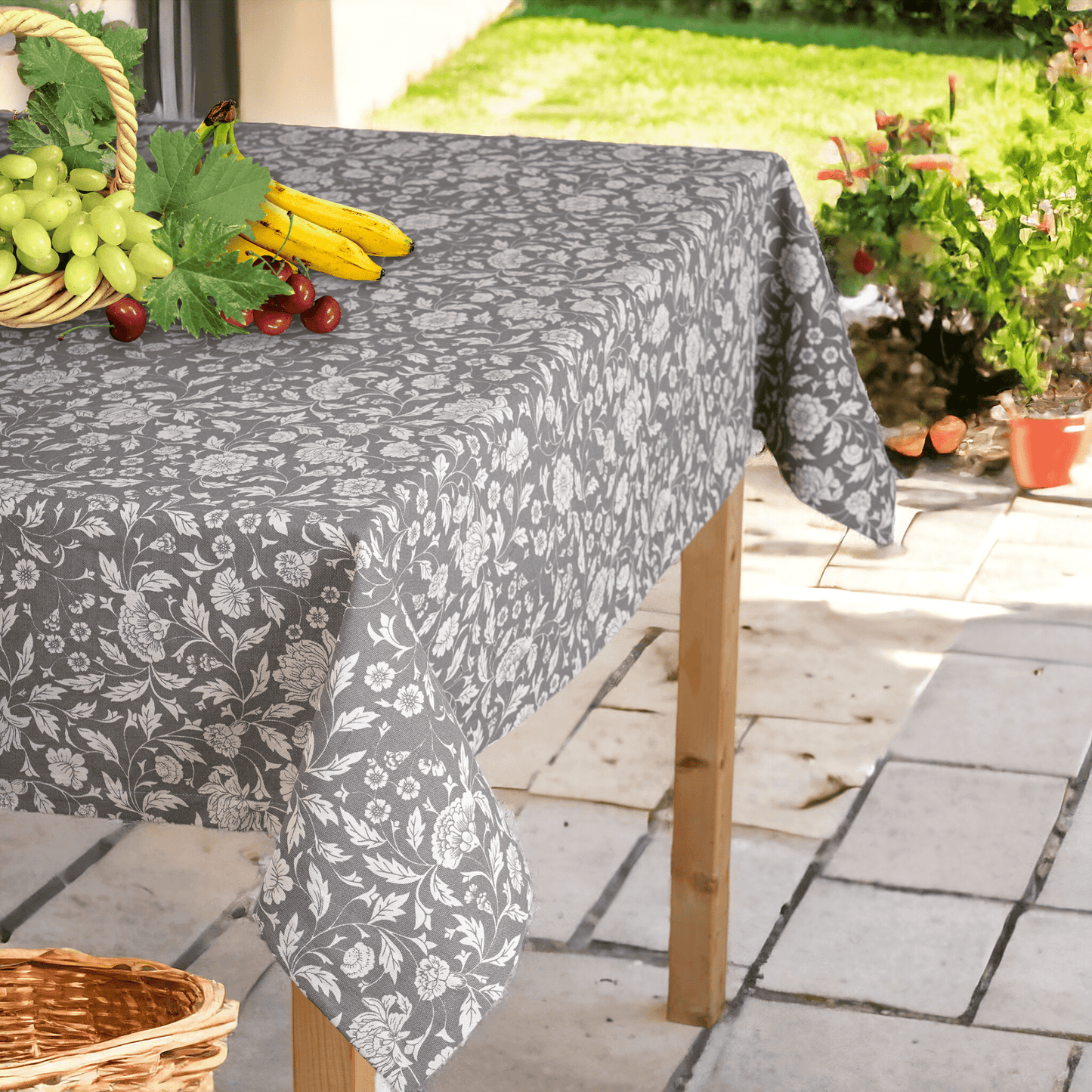 Grey - Kalamkari Table cover
