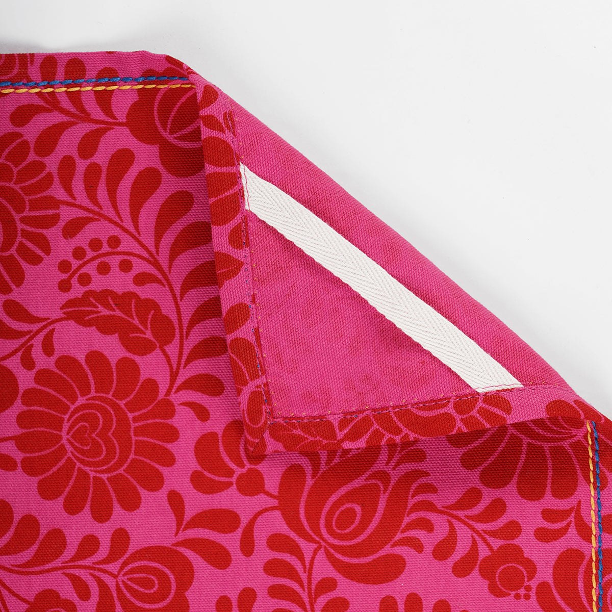 Matyo Hot Pink Printed Kitchen Towel, 100% cotton, size 20"X28"