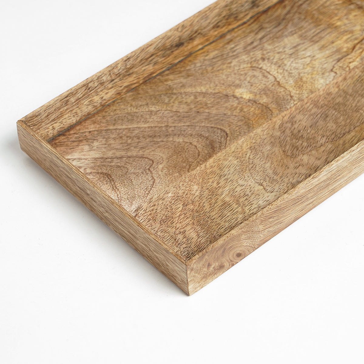 Medium rustic mango wood tray - size 6X10 inches