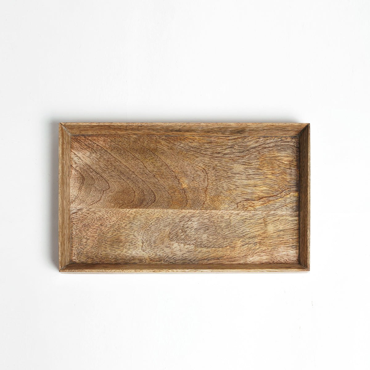 Medium rustic mango wood tray - size 6X10 inches